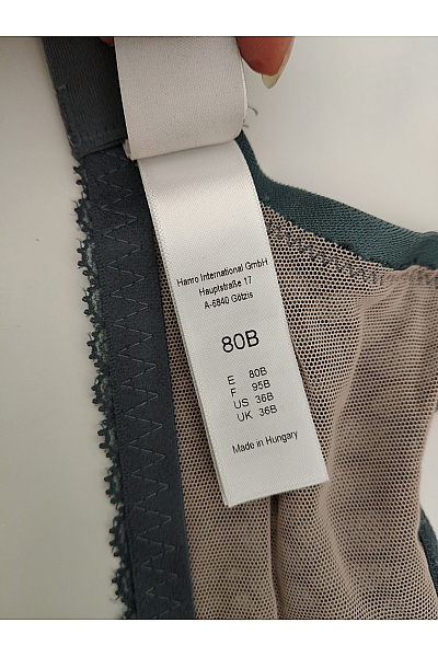 HANRO Černá krajková kosticová podprsenka Vel. EU 80B | HANRO | obrázek 8