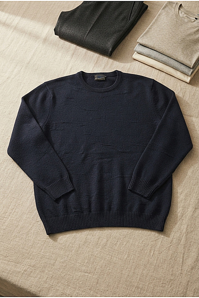 Bugatti Pánský Vlněný Pulovr Basic černý Vel. 3XL