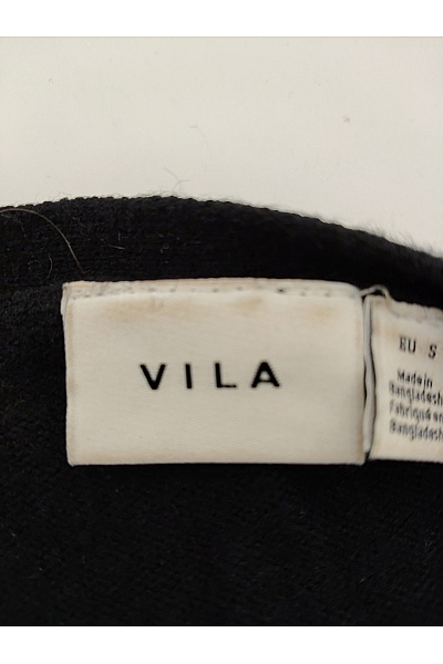 VILA Černý pletený kardigan do véčka basic Velikost EU S | VILA | obrázek 6