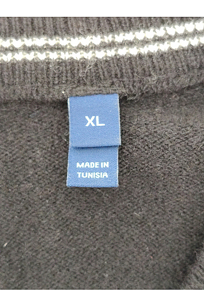 GANT Černý pletený basic pulovr s dlouhým rukávem Velikost XL | GANT | obrázek 6