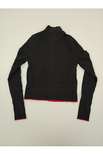 Loft Jeans Černá chlapecká bavlněná mikina na zip s pleteným vzorem Velikost M | Loft Jeans | obrázek 5