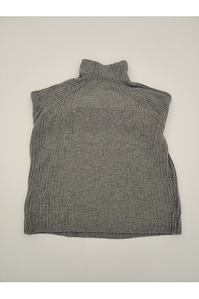 ESISTO Šedý vlněný rolák oversized pletený Vel. L | ESISTO | obrázek 9