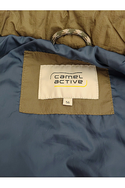 Camel active Pánská khaki prošívaná zateplená vesta s kapucí Vel. DE 56 | camel active | obrázek 8