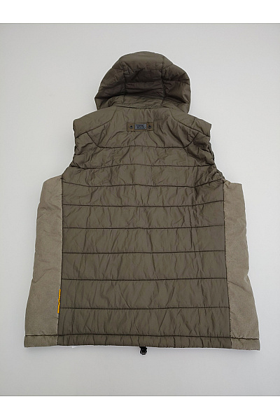 Camel active Pánská khaki prošívaná zateplená vesta s kapucí Vel. DE 56 | camel active | obrázek 9