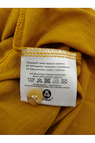 Kudibal Dámské žluté henley tričko s krátkým rukávem basic Vel. DE 46 | Kudibal | obrázek 6
