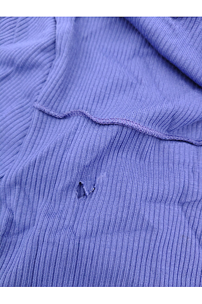 Modré dámské tričko s dlouhým rukávem a kulatým výstřihem basic Velikost EU 38 | Unimoda | obrázek 6