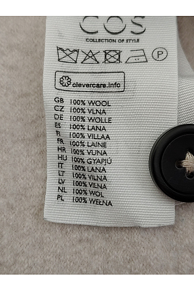 COS Béžový vlněný kardigan do véčka na knoflíky Velikost EU XL | COS | obrázek 5