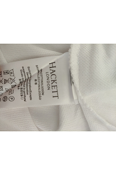 HACKETT Béžové bavlněné pánské polo tričko s krátkým rukávem a výšivkou Vel. XL | HACKETT | obrázek 6