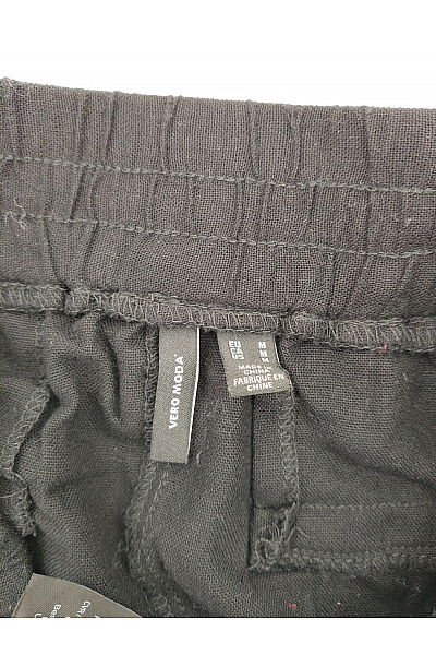VERO MODA Černé dámské volnočasové tepláky s kapsami a pružným pasem Vel. EU M | VERO MODA | obrázek 5