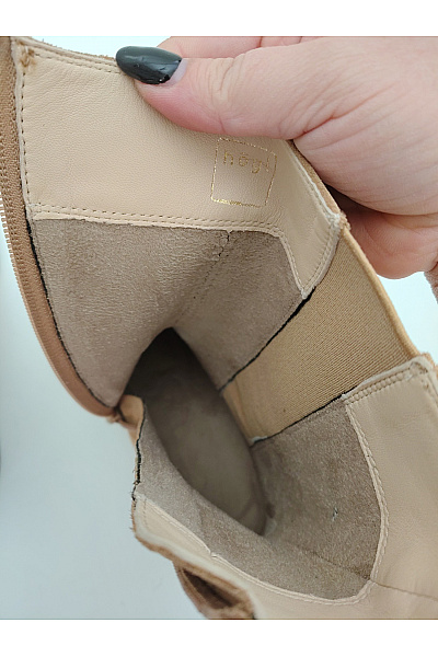 Hogl Hnědé semišové polokozačky na zip Velikost DE 39 | hogl | obrázek 7