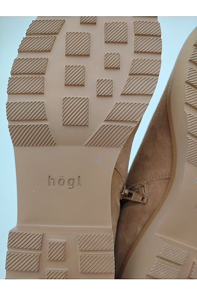 Hogl Hnědé semišové polokozačky na zip Velikost DE 39 | hogl | obrázek 9