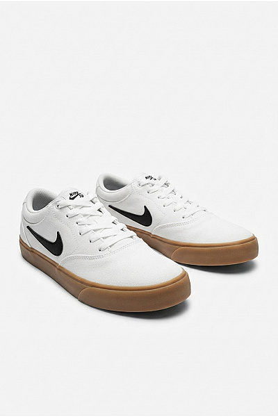 Nike Pánské Tenisky SB Chron 2 Canvas Bílé Vel. EU 44