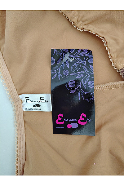 Elie pour Elle Luxusní dámské kalhotky s výšivkou hnědé Vel. EU XXL | Elie pour Elle | obrázek 5