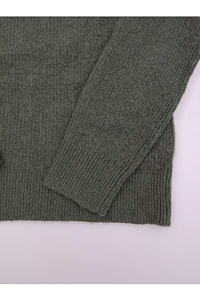 SELECTED Dámský khaki pletený pulovr basic Vel. XS/TP | SELECTED | obrázek 3
