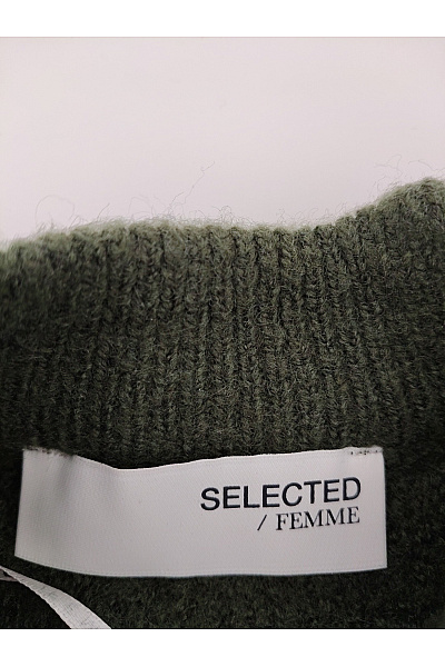 SELECTED Dámský khaki pletený pulovr basic Vel. XS/TP | SELECTED | obrázek 7