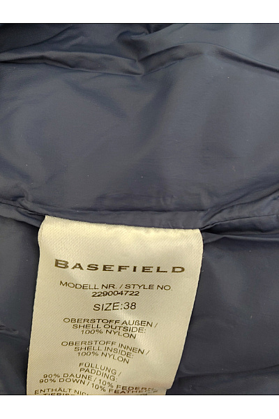 Basefield Modrá prošívaná zateplená vesta bez rukávů Velikost EU 38 | Basefield | obrázek 8