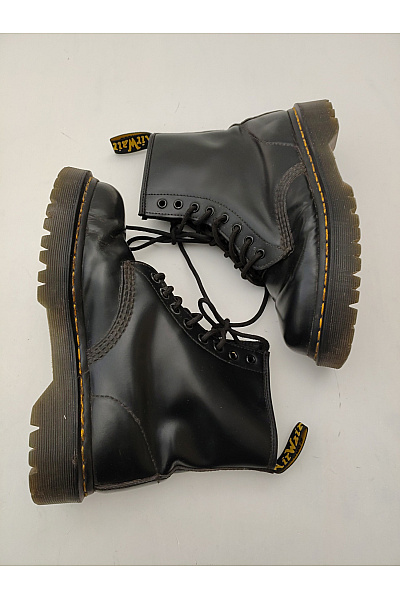 Dr.Martens Černé kotníkové šněrovací boty s kulatou špičkou Velikost 40 | Dr.Martens | obrázek 7