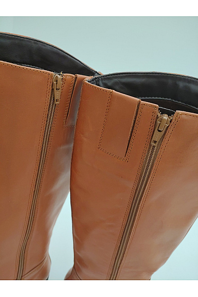 Next Hnědé kozačky na zip podzimní elegantní vycházkové Velikost 6.5W/40W | Next | obrázek 6