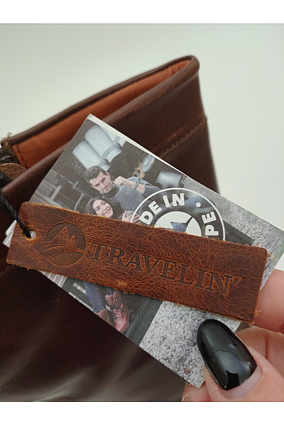 TRAVELIN Dámské kožené kozačky na zip podzimní zimní Velikost EU 39 | TRAVELIN | obrázek 8