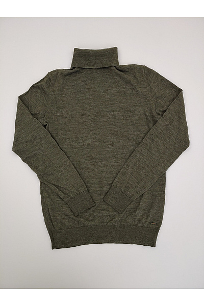 DSTREZZED Dámský Vlněný Rolák Khaki Basic Velikost M
