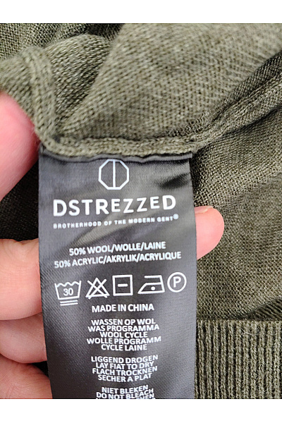 DSTREZZED Dámský vlněný rolák khaki basic Velikost M | DSTREZZED | obrázek 5
