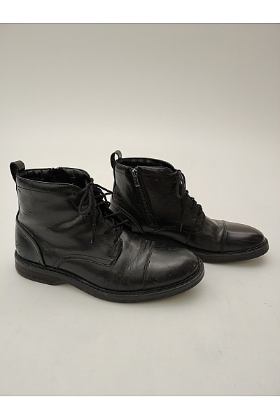 Clarks Černé kotníkové boty šněrovací na zip elegantní vycházkové Velikost EU 42 | Clarks | obrázek 2