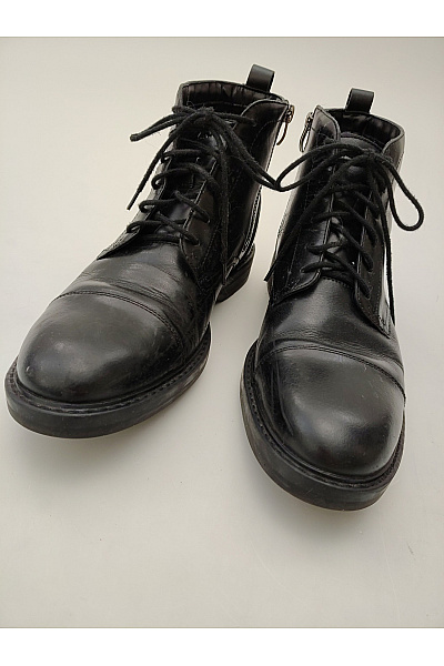 Clarks Černé kotníkové boty šněrovací na zip elegantní vycházkové Velikost EU 42 | Clarks | obrázek 3