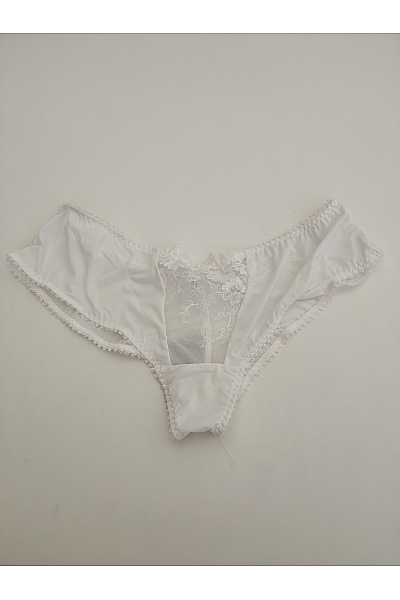 Elie Pour Elle Bílé Luxusní Krajkové Kalhotky Velikost EU XXL