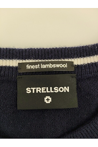 Strellson Pánský vlněný pulovr basic modrý Vel. S | Strellson | obrázek 7