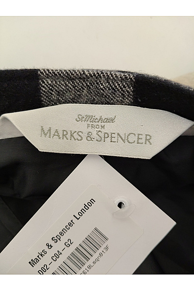 Marks & Spencer Černobílá vlněná pouzdrová sukně kostkovaná Vel. EU 40 | Marks & Spencer | obrázek 9
