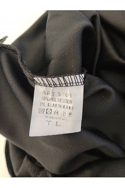 Černý společenský overal s krátkým rukávem a páskem Velikost S | Unimoda | obrázek 5