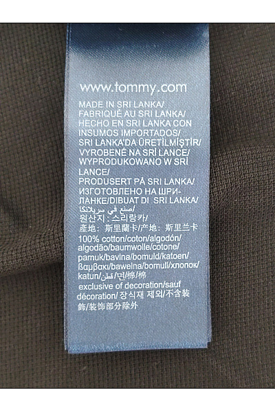 TOMMY HILFIGER Pánské černé bavlněné polo tričko s krátkým rukávem basic | TOMMY HILFIGER | obrázek 8