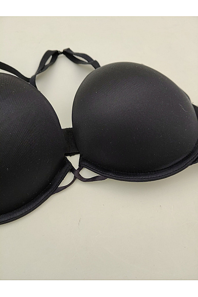 La Senza Černá push up podprsenka s kosticemi a překříženými ramínky Vel. US 36B | La Senza | obrázek 3