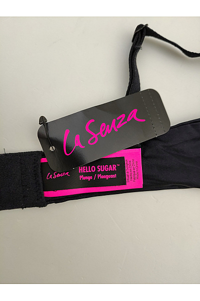 La Senza Černá push up podprsenka s kosticemi a překříženými ramínky Vel. US 36B | La Senza | obrázek 7