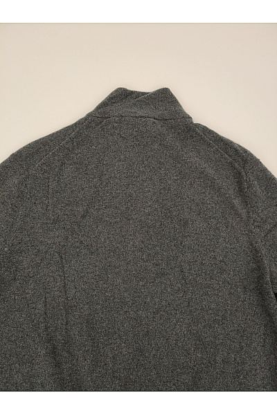 Šedý vlněný pánský svetr na zip se stojáčkem Velikost M | Unimoda | obrázek 9