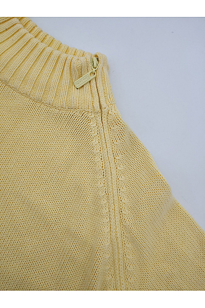 GINA LAURA Žlutý pletený pulovr se stojáčkem na zip Vel. XL | GINA LAURA | obrázek 5