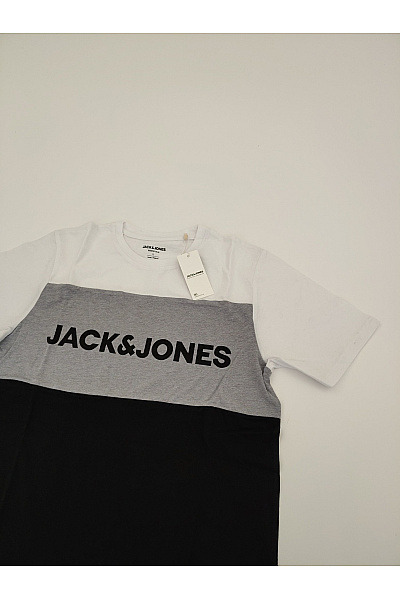 JACK & JONES Pánské bavlněné tričko s krátkým rukávem a nápisem Velikost L | JACK & JONES | obrázek 3