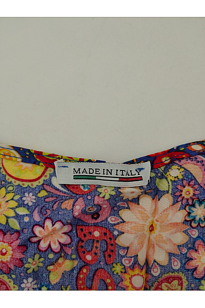 MADE IN ITALY Barevné květované letní šaty boho styl Velikost XL | MADE IN ITALY | obrázek 7
