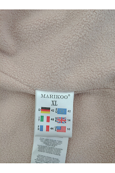 MARIKOO Dámská černá sportovní bunda s kapucí na zip Velikost XL | MARIKOO | obrázek 13