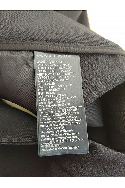 TOMMY HILFIGER Modrá mini sukně s knoflíky a pruhy Vel. 10 | TOMMY HILFIGER | obrázek 7