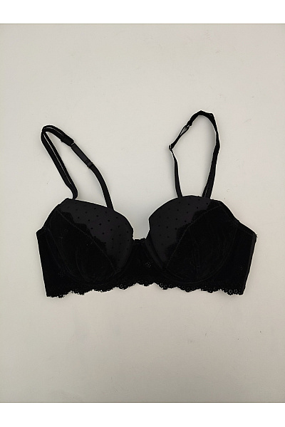 JUST FOR VICTORIA Černá krajková kosticová push up podprsenka Velikost EU 85B | JUST FOR VICTORIA | obrázek 2
