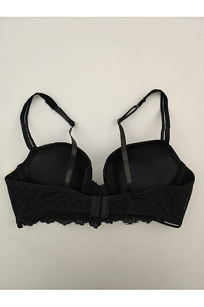 JUST FOR VICTORIA Černá krajková kosticová push up podprsenka Velikost EU 85B | JUST FOR VICTORIA | obrázek 5