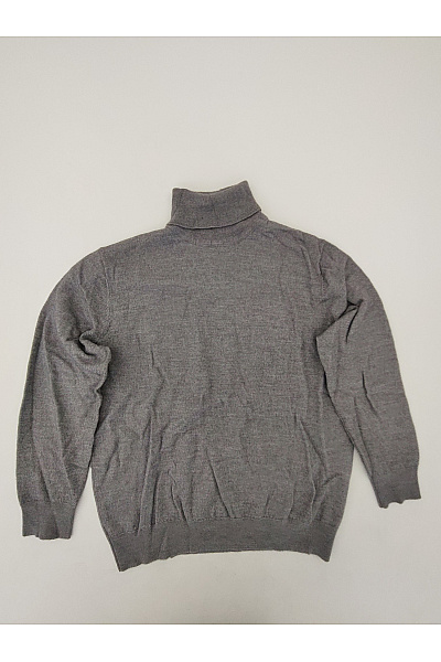 Pánský šedý Vlněný Rolák Basic Velikost EU XXL