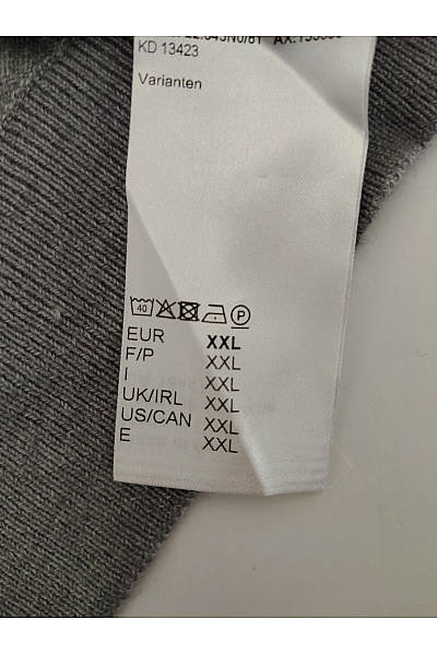 Pánský šedý vlněný rolák basic Velikost EU XXL | Unimoda | obrázek 4