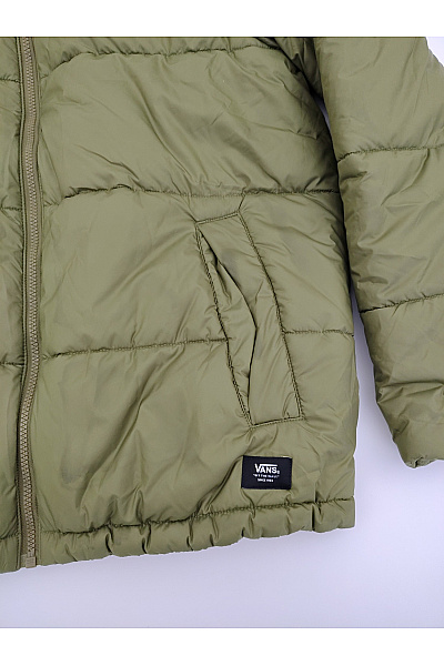 Vans Pánská khaki prošívaná zimní bunda se zipem Velikost XXL | Vans | obrázek 2