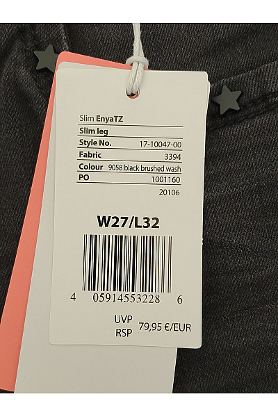 TIMEZONE Dámské černé bavlněné džíny s vysokým pasem skinny Velikost EU W27/L32 | TIMEZONE | obrázek 7
