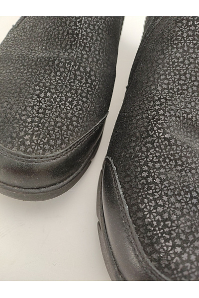 Waldläufer Černé dámské nazouvací polobotky slip-on s texturovaným povrchem Velikost EU 6.5 | waldläufer | obrázek 9