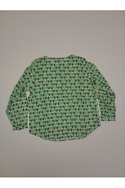 Zwillingsherz Zelená halenka s dlouhým rukávem potiskem boho Vel. S/M | Zwillingsherz | obrázek 7