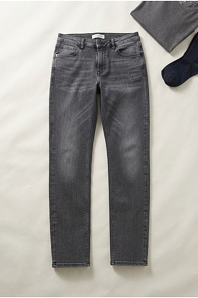 TIMEZONE Pánské šedé Seprané Džíny Slim Fit Vel. W30/L30