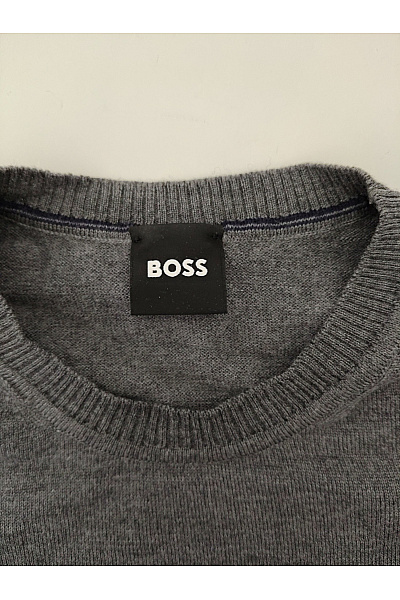 Hugo Boss Šedý pánský pletený pulovr basic Vel. L | Hugo Boss | obrázek 5